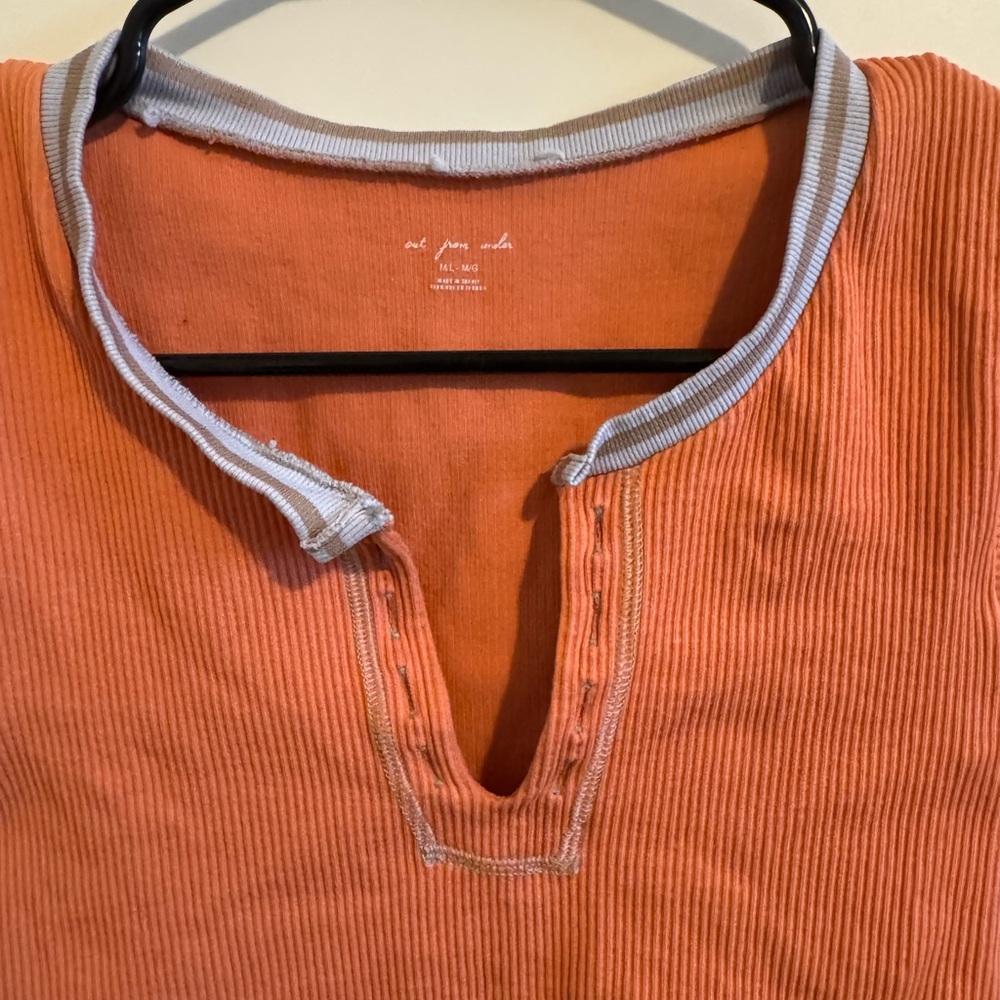 Urban Outfitters Out From Under Orange Cropped Tee - Picture 3 of 7